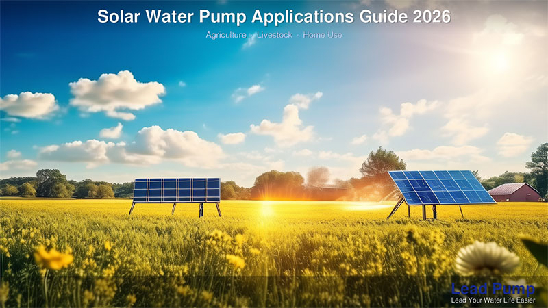 Solar Water Pump Applications: Agriculture, Livestock & Home Use