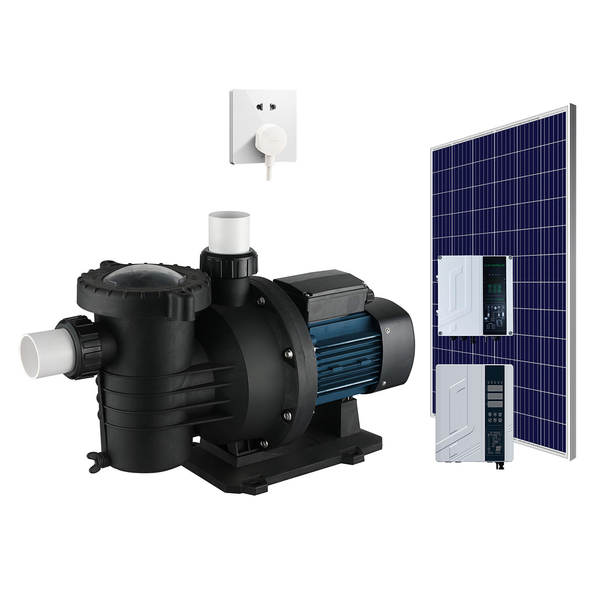 AC DC Hybrid Solar Pool Pump