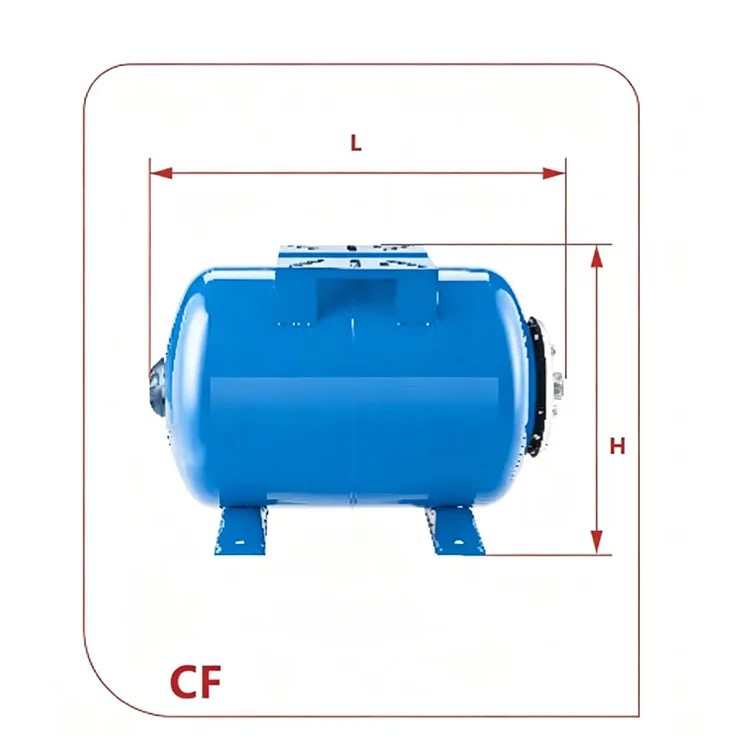 CF Series Horizontal Replaceable Membrane Expansion Tanks (Carbon Steel) — 19L to 100L