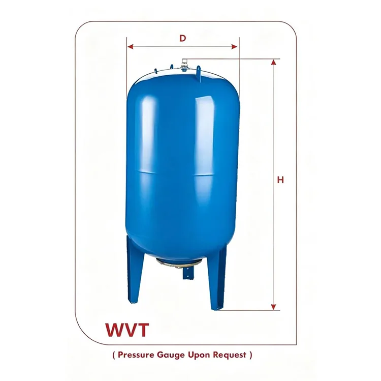 WVT Series Replaceable Membrane Expansion Tank (60L–500L, Carbon Steel)